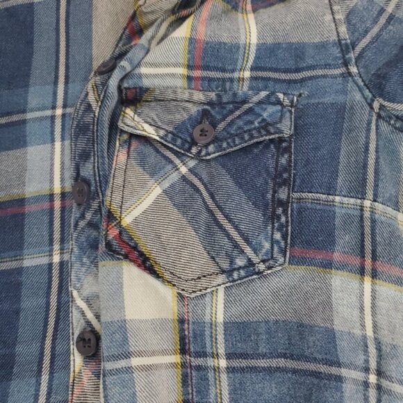 Ci Sono Plaid Collection Soft Cotton Plaid Button Down Shirt - M- Cottagecore - Picture 8 of 16